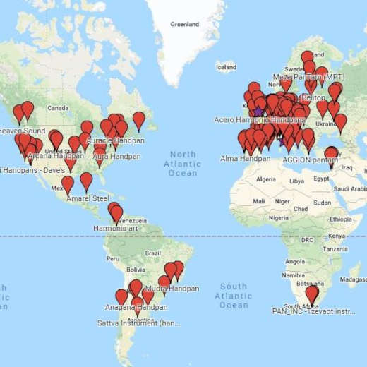 mapa constructores handpan